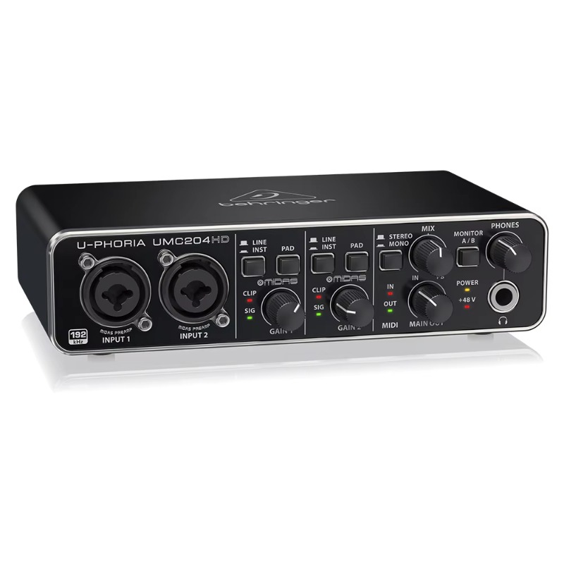 Audio Interface Usb - Behringer UMC204HD Interfaccia Audio USB 2.0