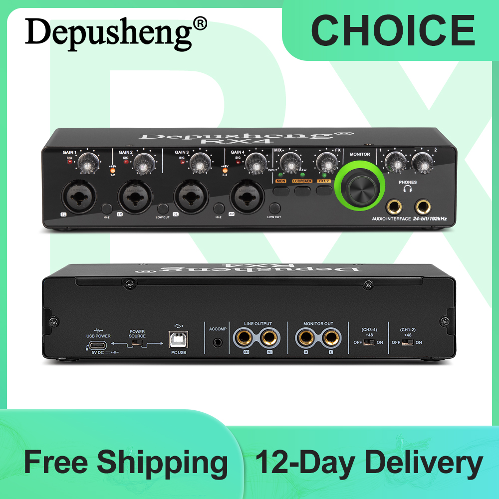 Audio Music Interface - Depusheng Interfaccia audio Convertitore AD scheda