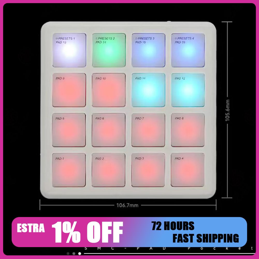 Midi Controller Pad - M-VAVE SMC-PAD POCKET Controller MIDI Wireless