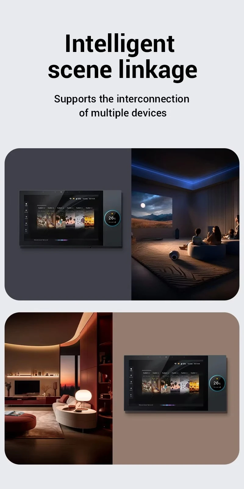 Audio Music Hub - Pannello di Controllo Smart Multifunzione da