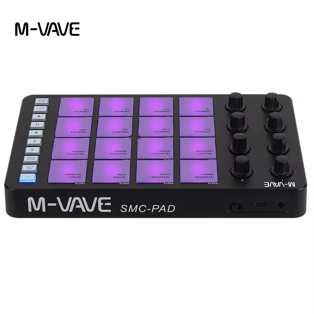 Midi Controller Pad - Controller MIDI M-VAVE SMC-PAD Nero con