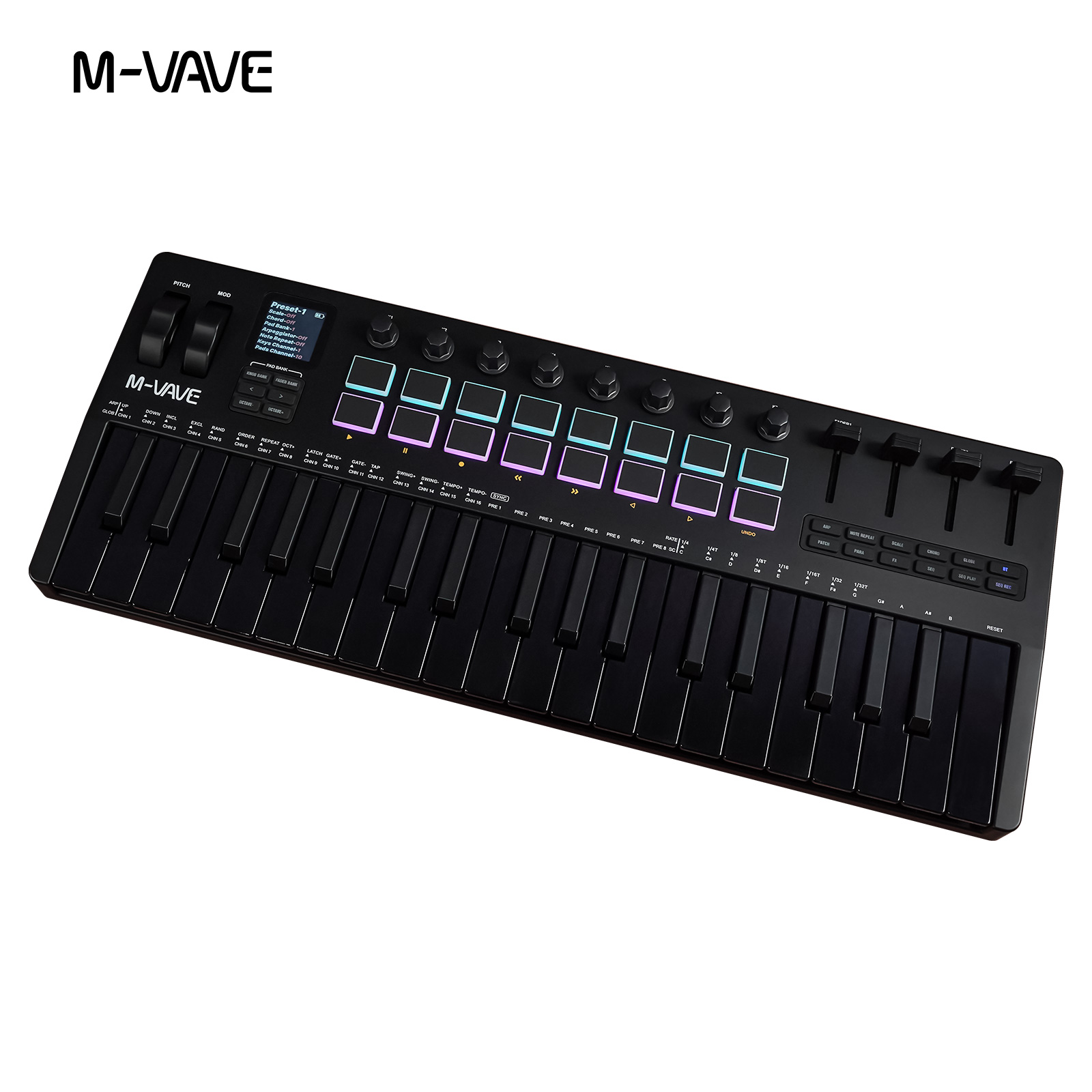 Midi Controller Pad - Controller MIDI USB M-VAVE SMK-37 a