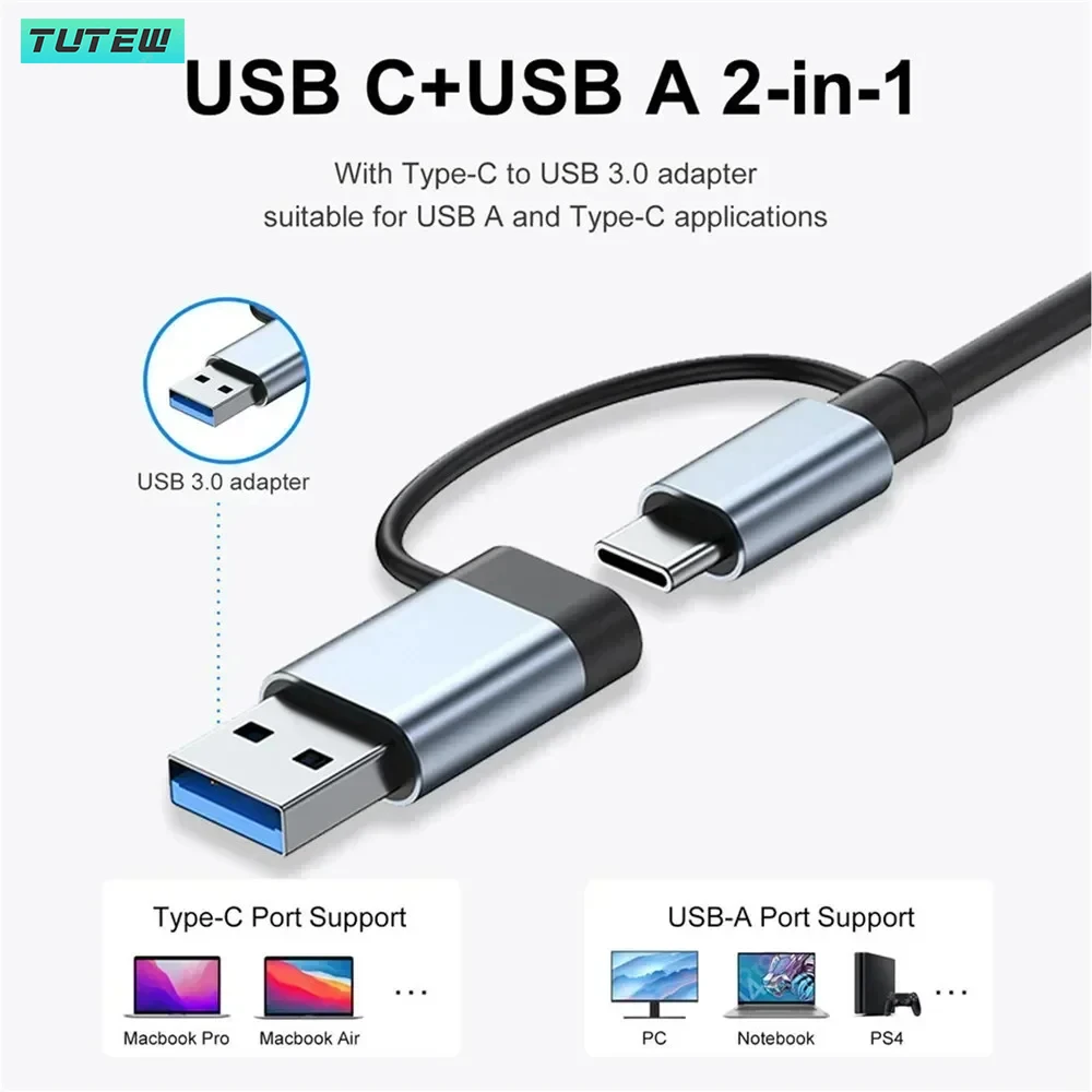 Hub USB C 8 in 1 Splitter USB  - Audio Music Splitter recensione e prezzo