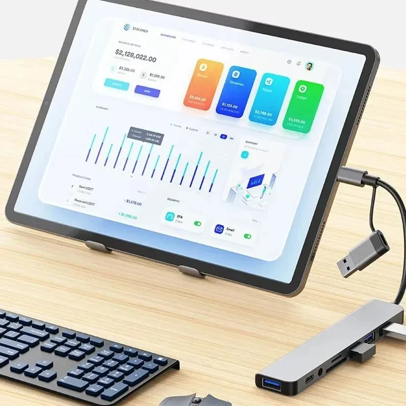 Hub USB C 8 in 1 Splitter USB  - Audio Music Splitter recensione e prezzo