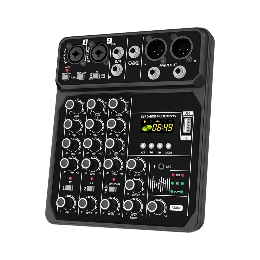 Mixer Audio Portatile a 4 Cana - Audio Music Mixer recensione e prezzo