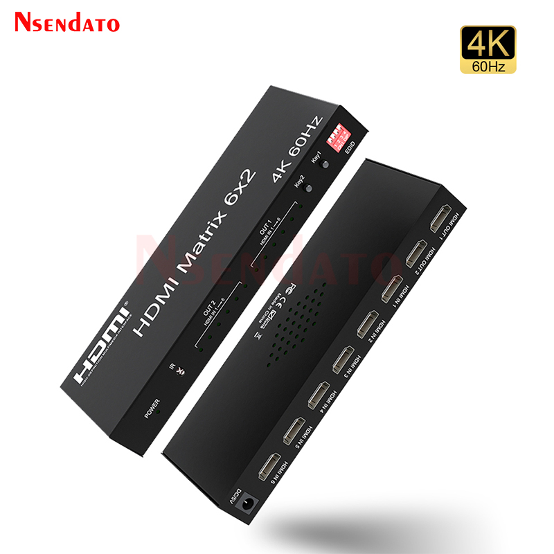 Switch Matrice HDMI 6x2 4K 60H - Audio Music Splitter recensione e prezzo