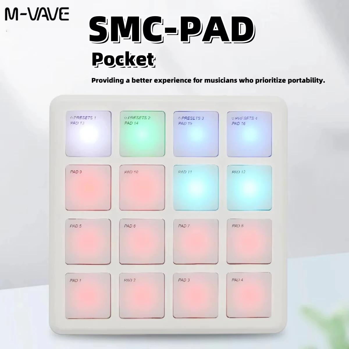 M-VAVE SMC-PAD POCKET Bianco/V - Midi Controller Pad recensione e prezzo